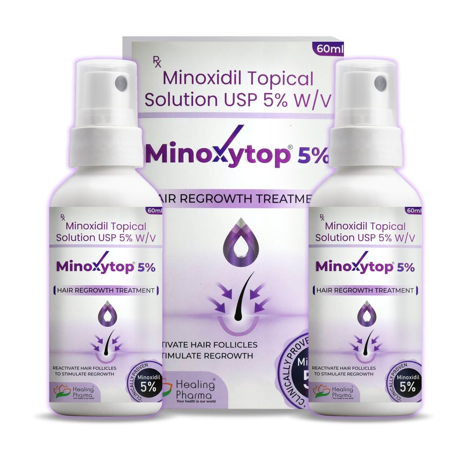Minoxidil 5% Hair Regrowth Treatment 2 Month Supply [ 2 x 60ml ] Expiry 2026 - 08