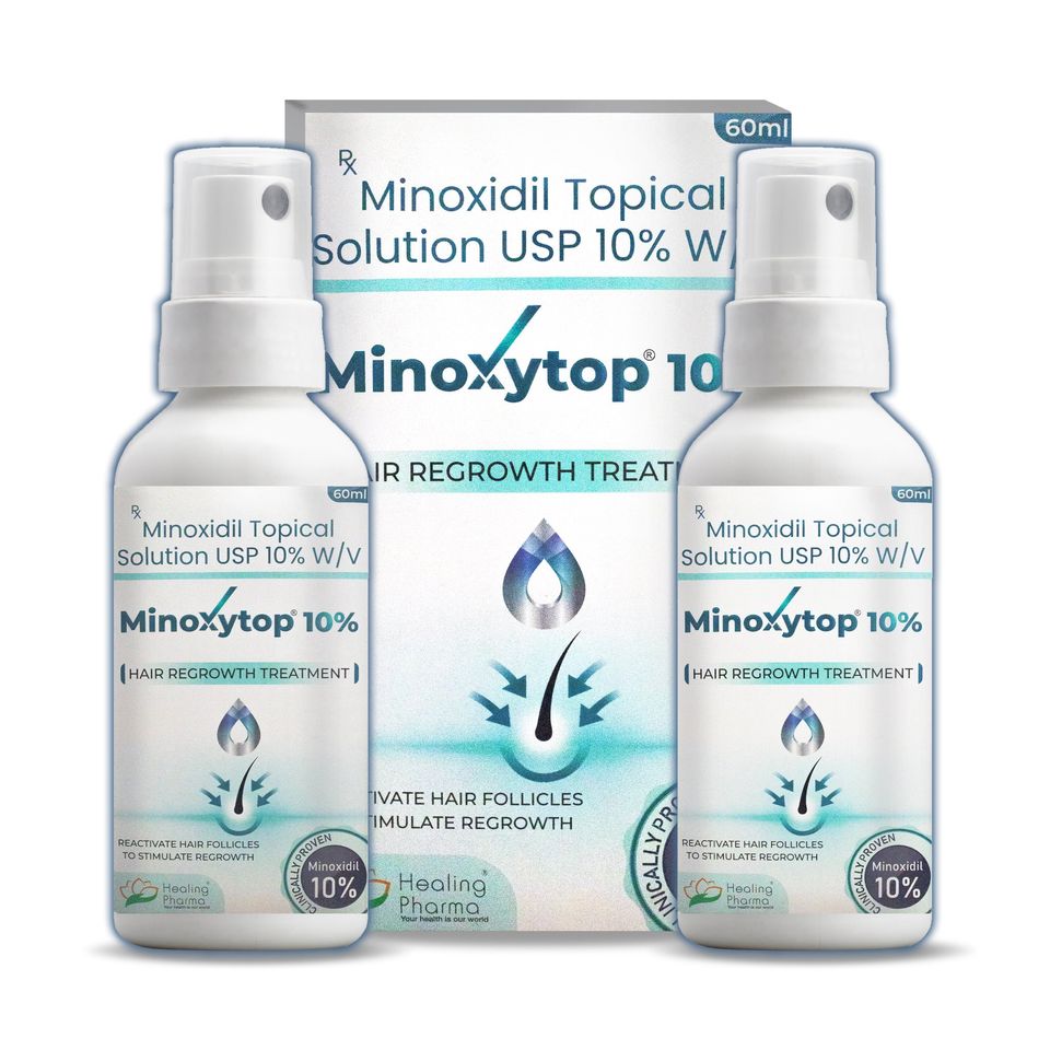 Minoxytop 10% Hair Regrowth Treatment 2 Month Supply [ 2 x 60ml ]  Expiry ( 09/2026 )