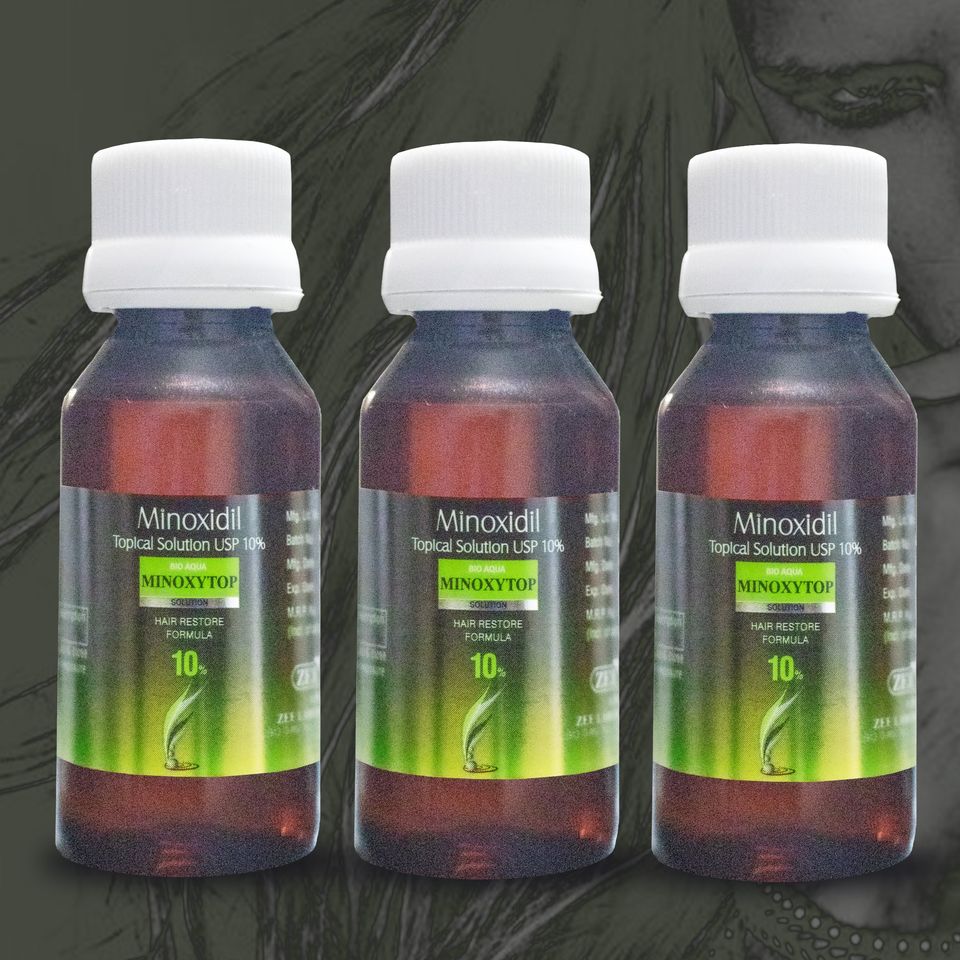 Minoxidil 10% Hair Regrowth Treatment 3 Month Supply [ 3 x 60ml ]