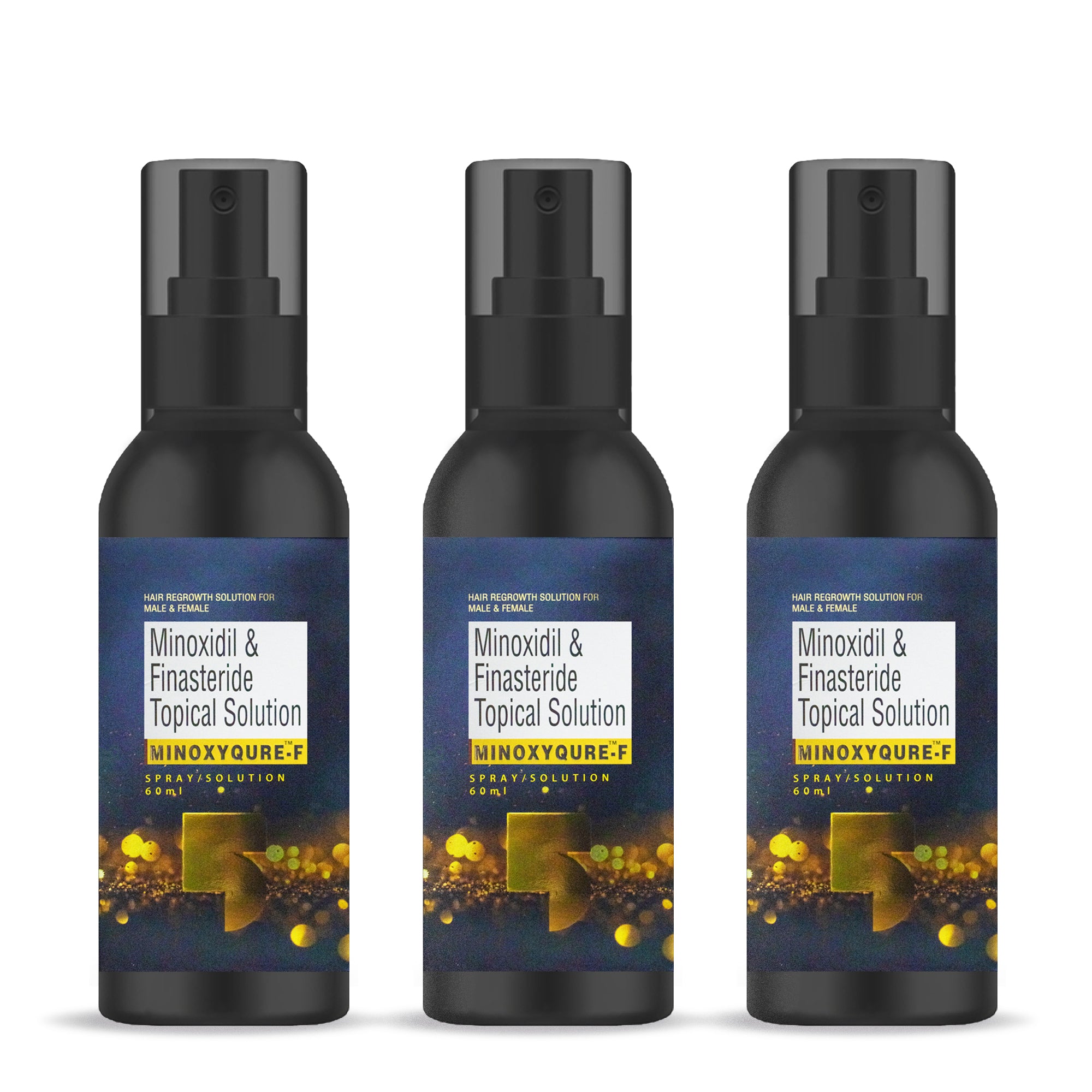 Minoxidil 5% & FINASTERIDE for Male and Female 3 month supply [ 3 x 60ml ] Expiry 2026-06