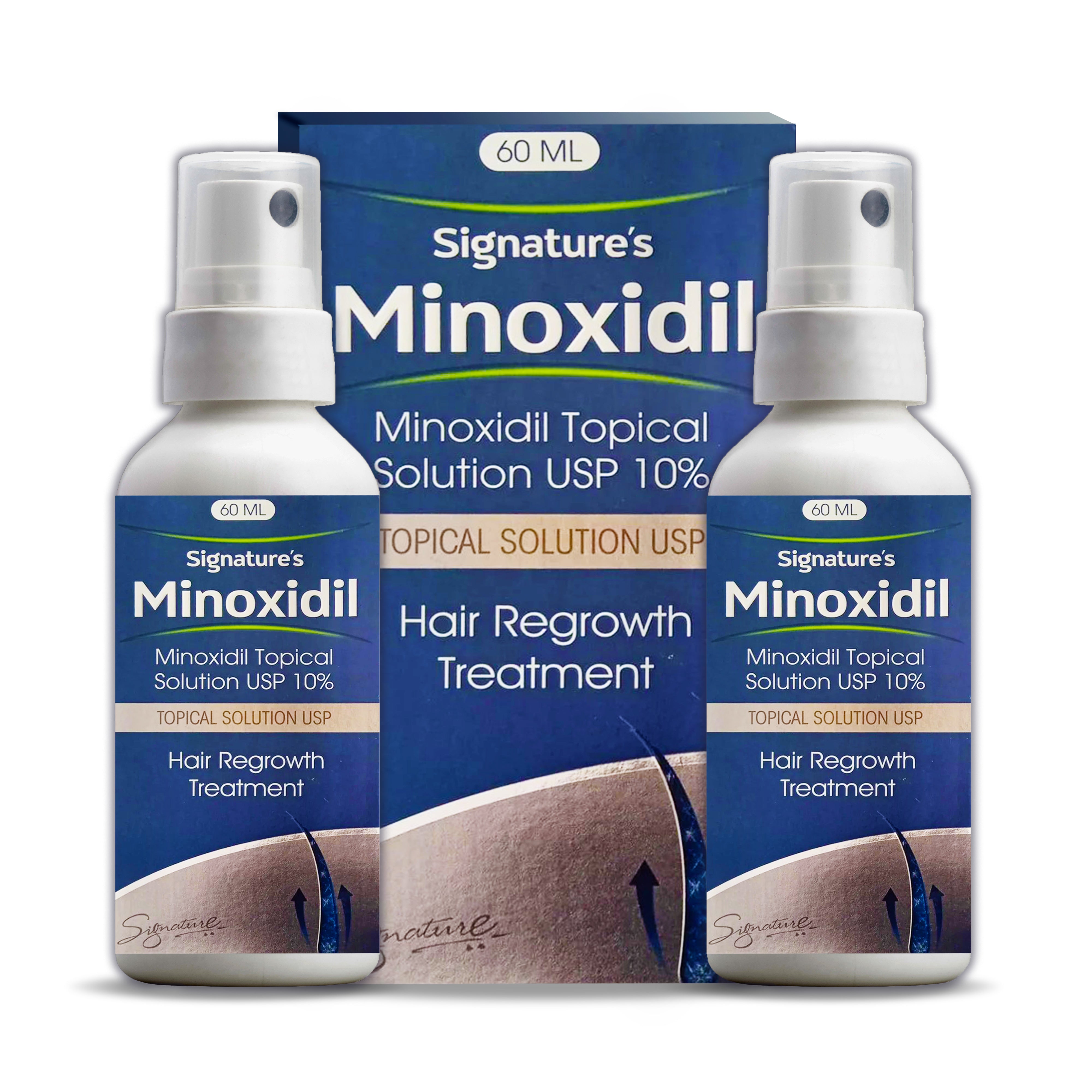 Signature's Minoxidil 10% 2 Month Supply [ 2 x 60ml]