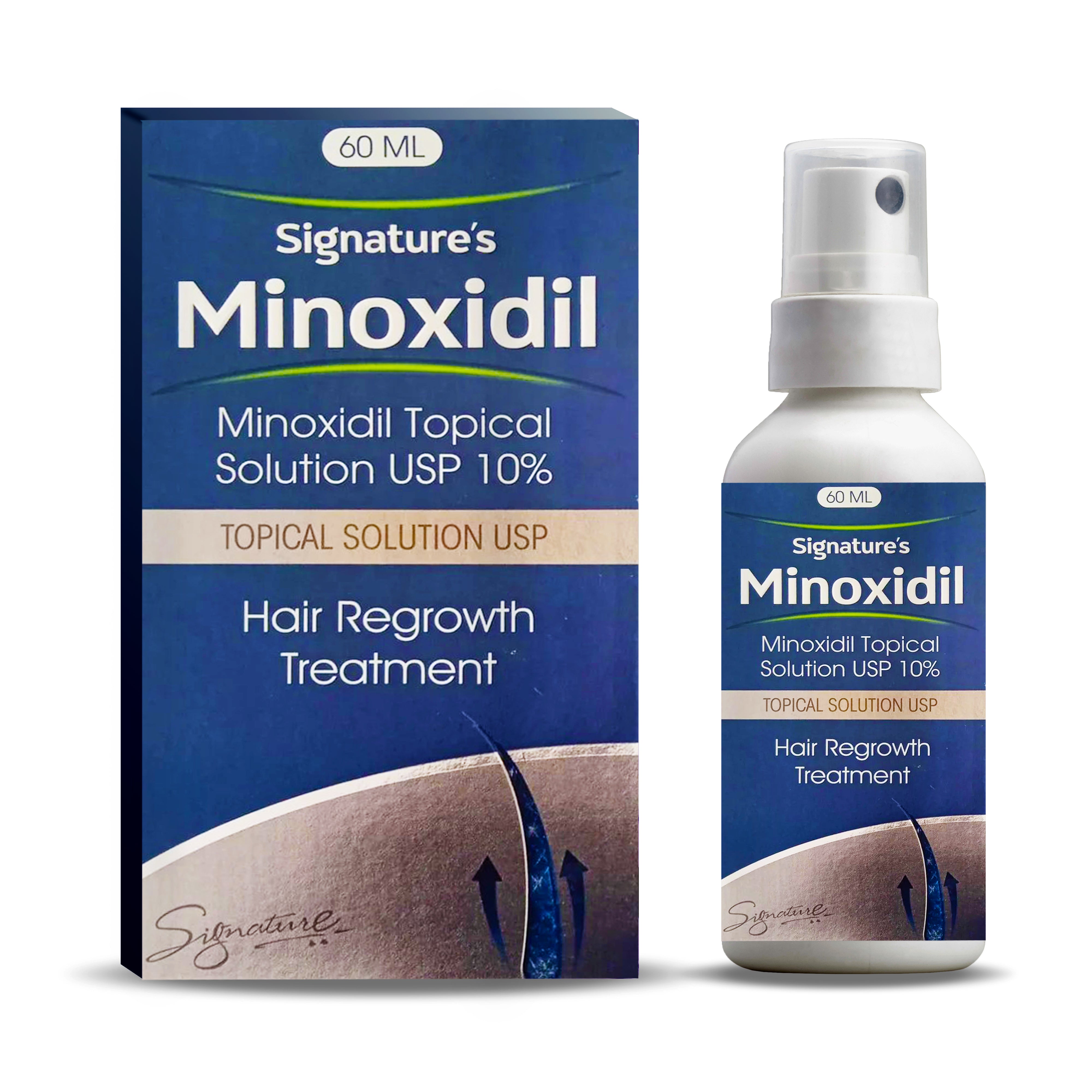 Signature's Minoxidil 10% 2 Month Supply [ 2 x 60ml]
